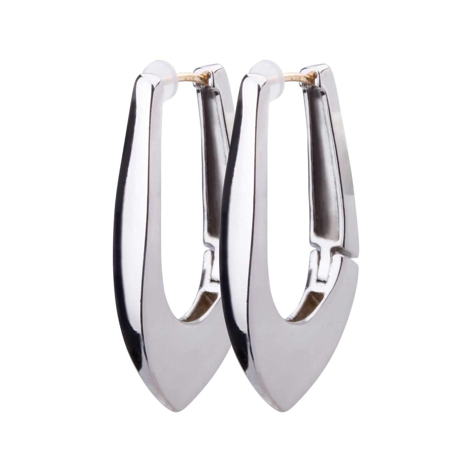 K18post シェイプフープピアス