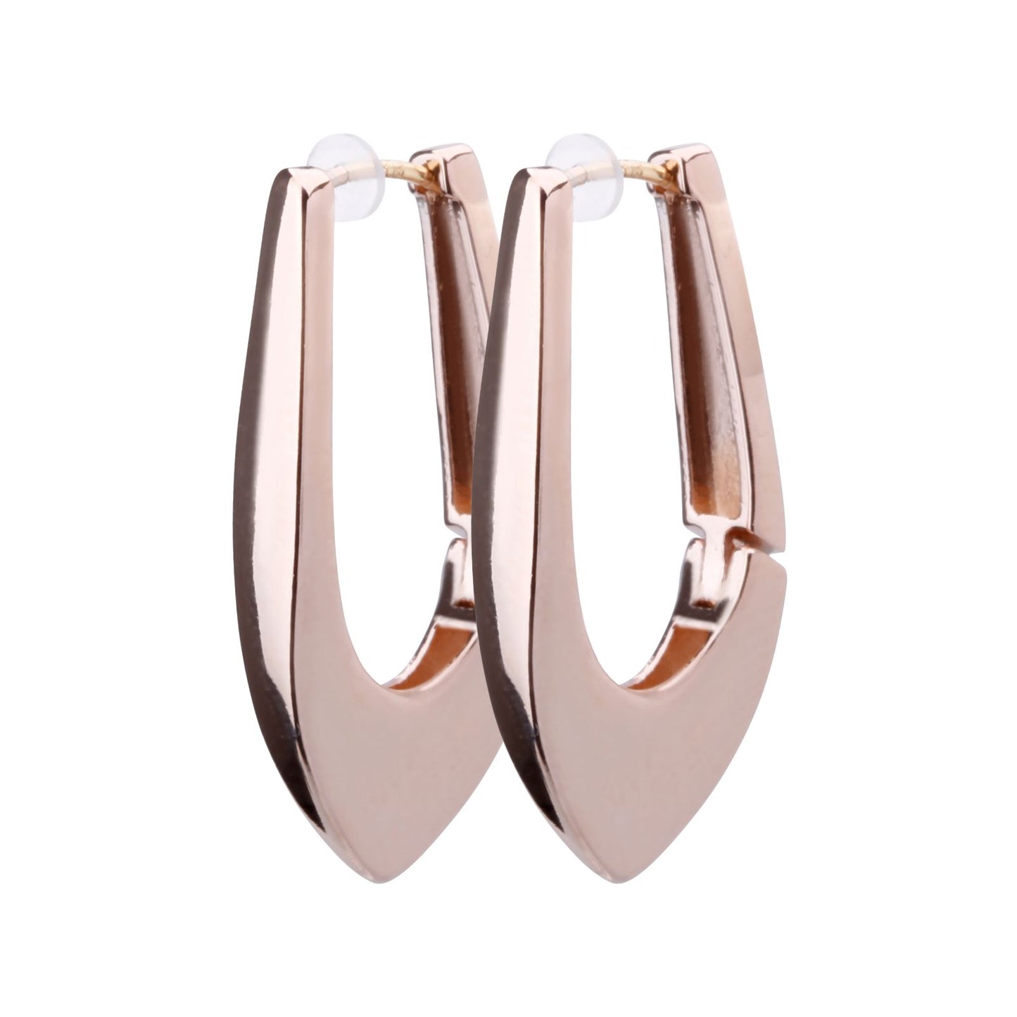 K18post シェイプフープピアス