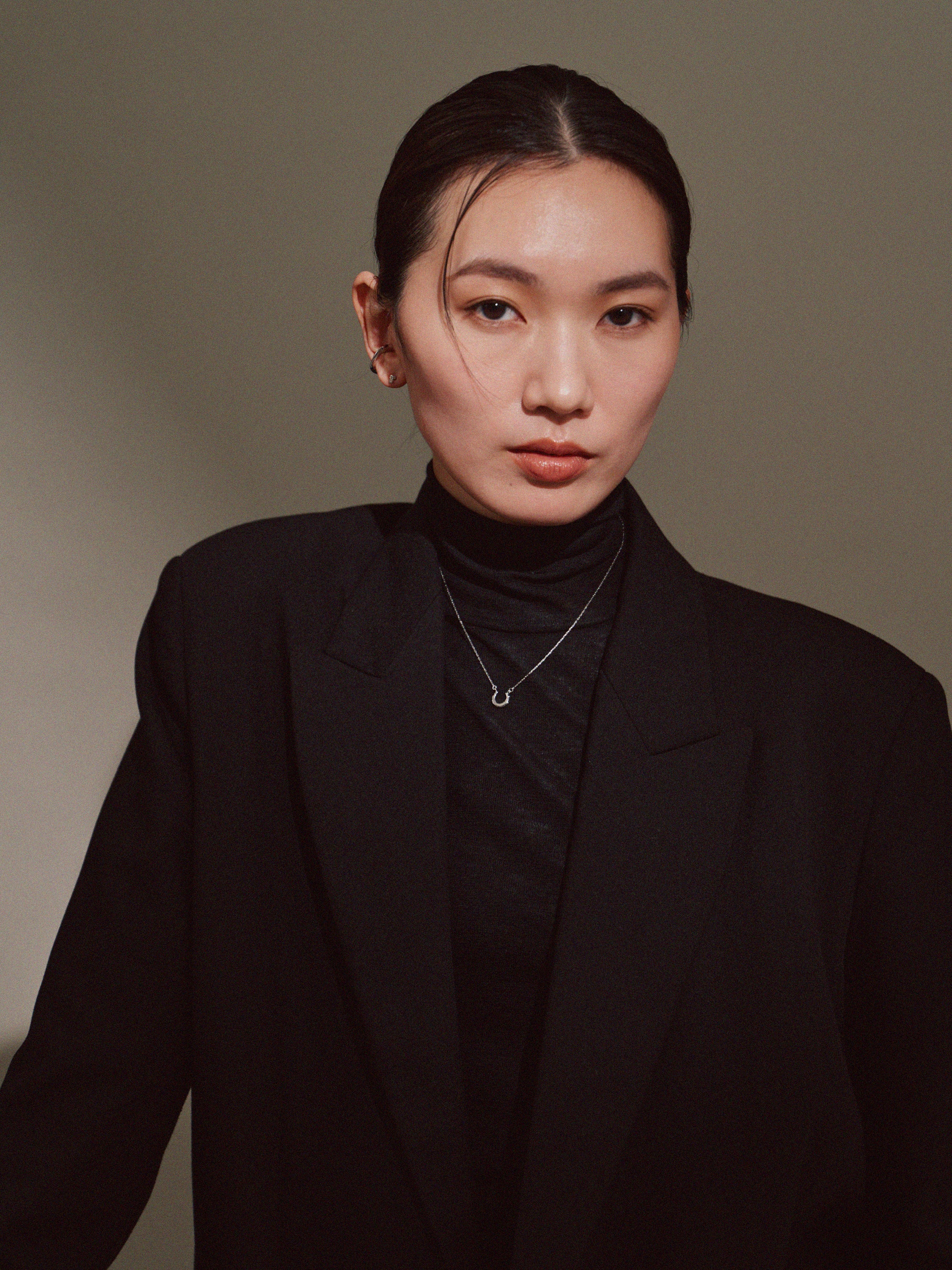 キュービック&クリスタルピアス