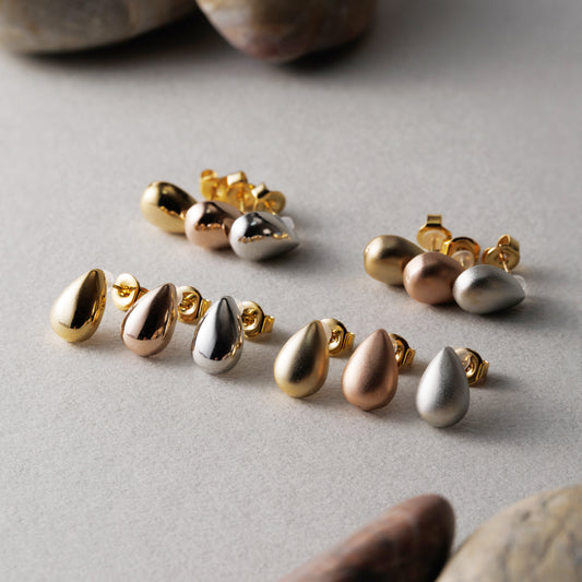 K18post クラフトドロップピアス