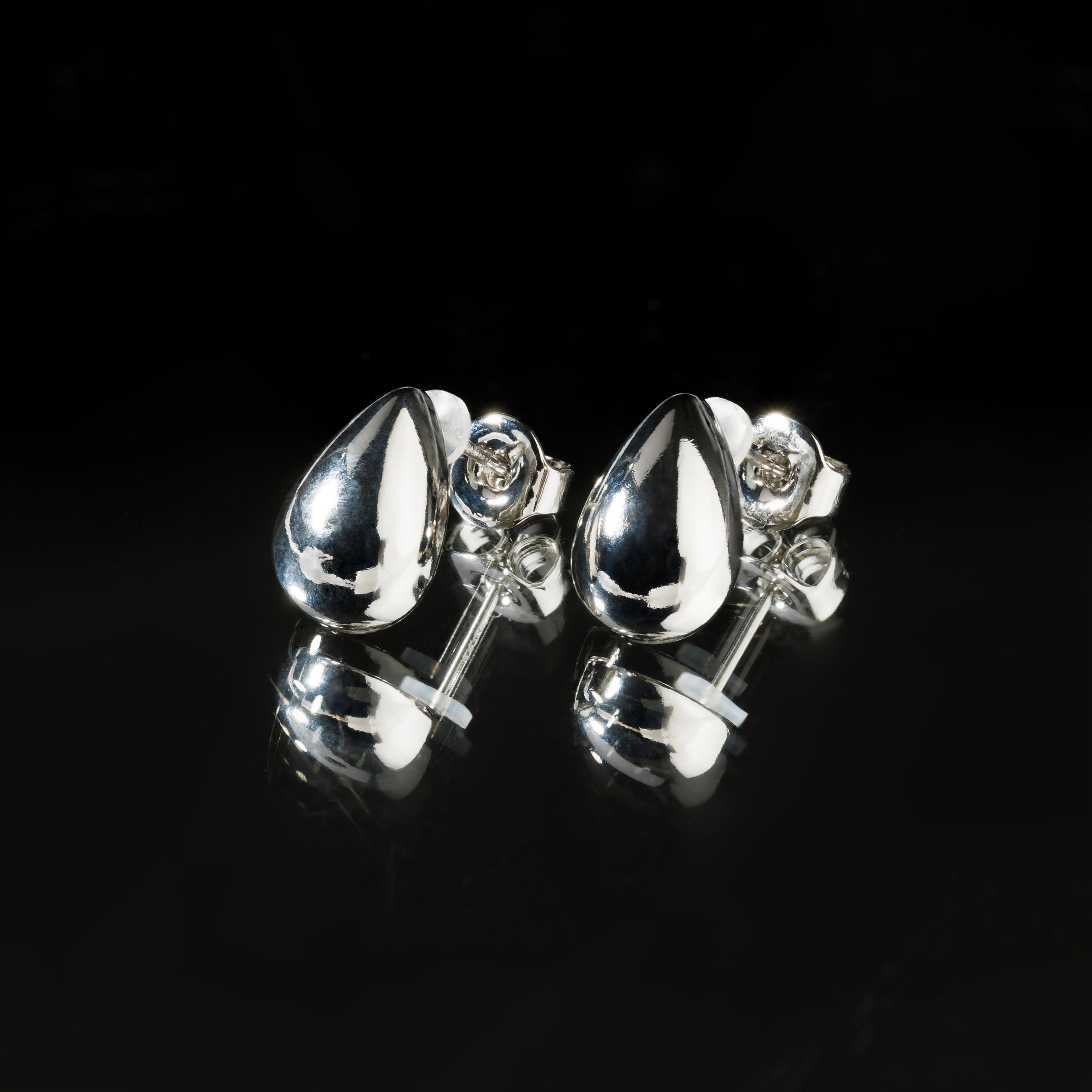 Pt900post クラフトドロップピアス