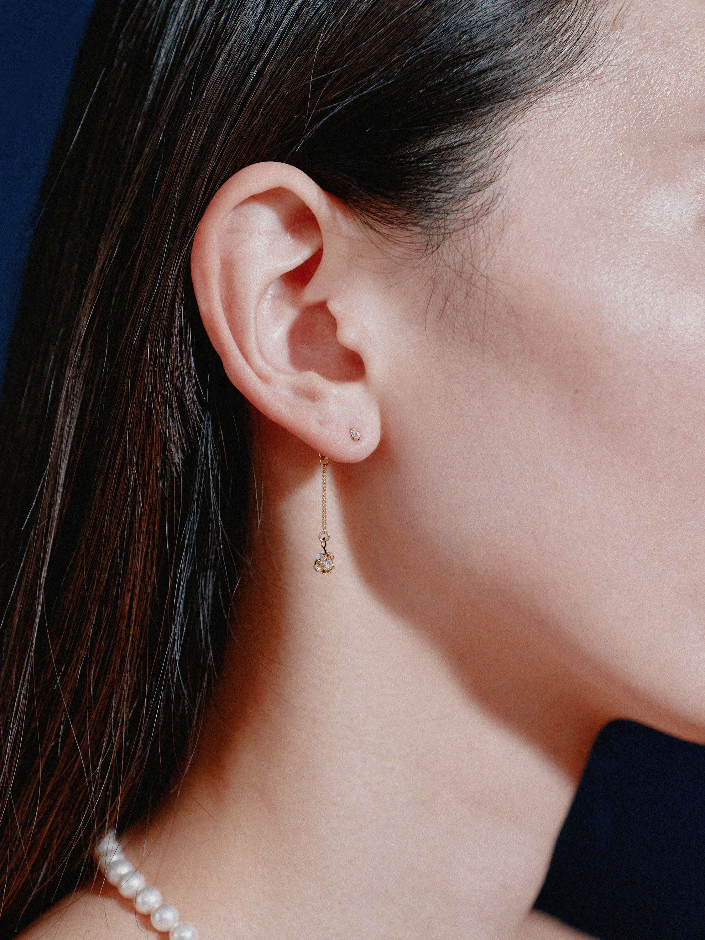 ロンデルボールバックキャッチピアス