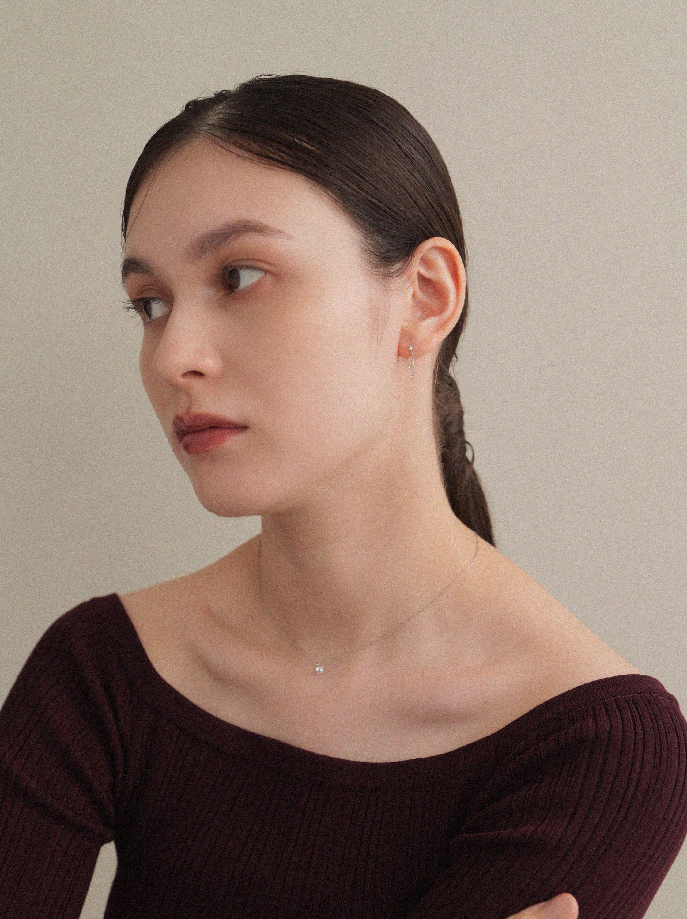 クリスタルビジューピアス