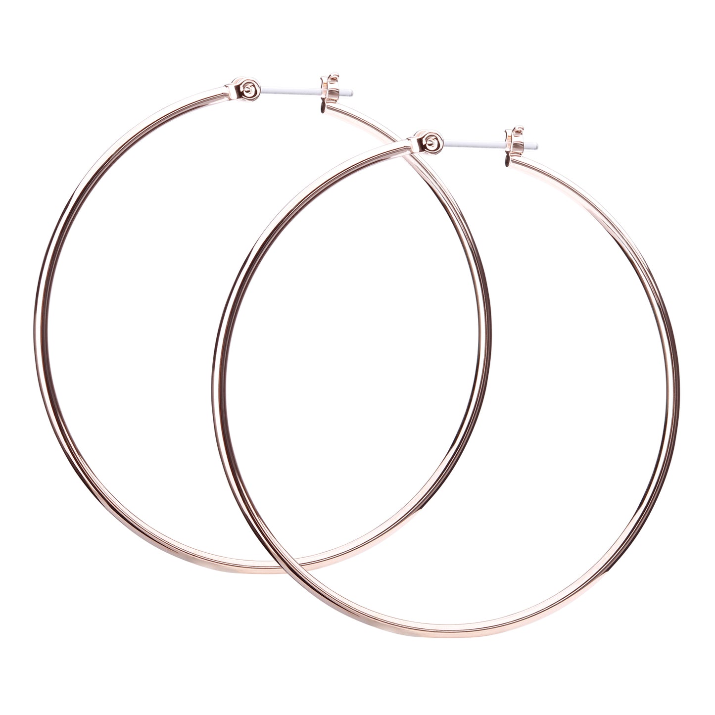 Resin post フープピアス 6サイズ×3カラー