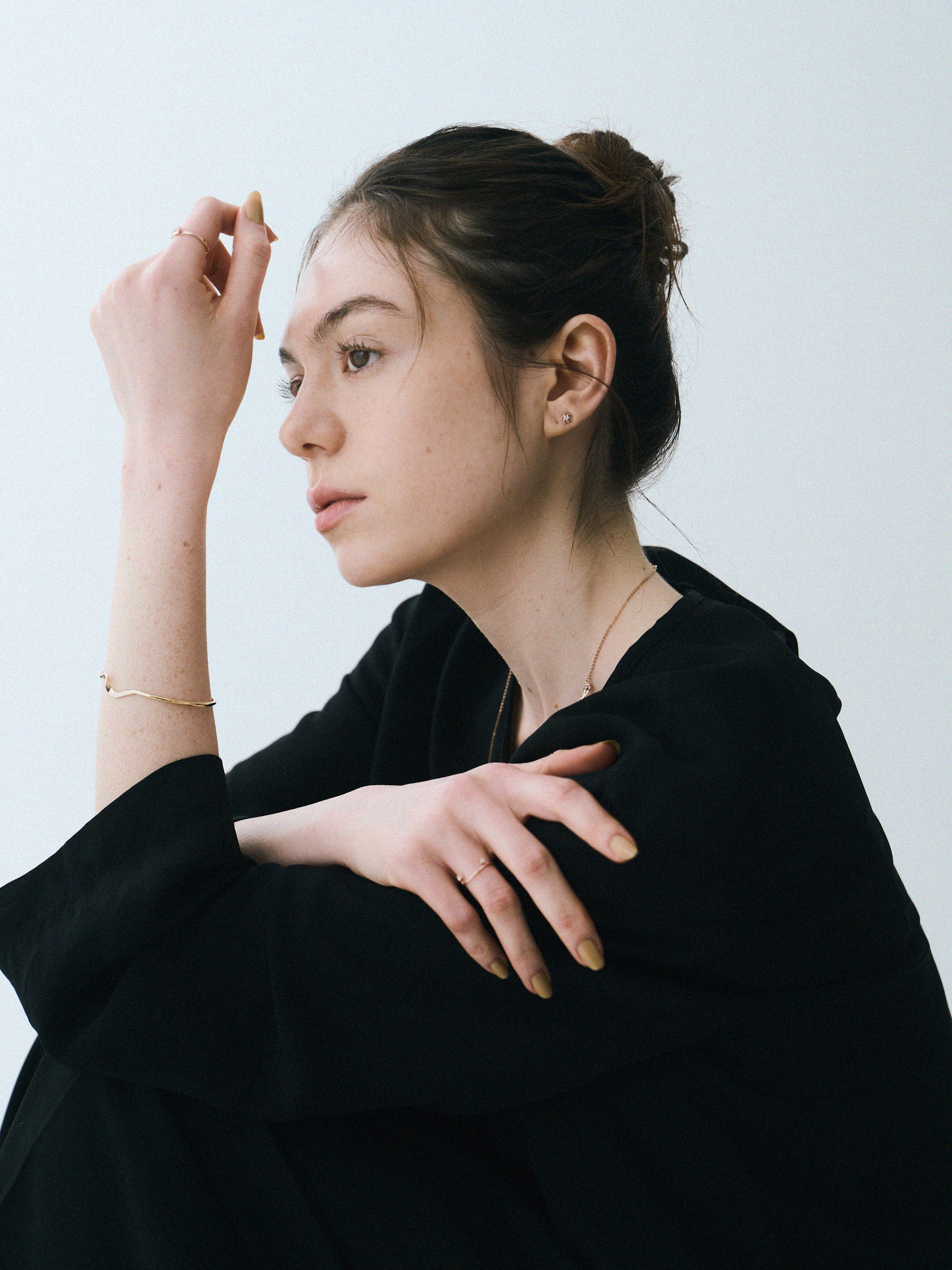 K18post プチフラワーピアス