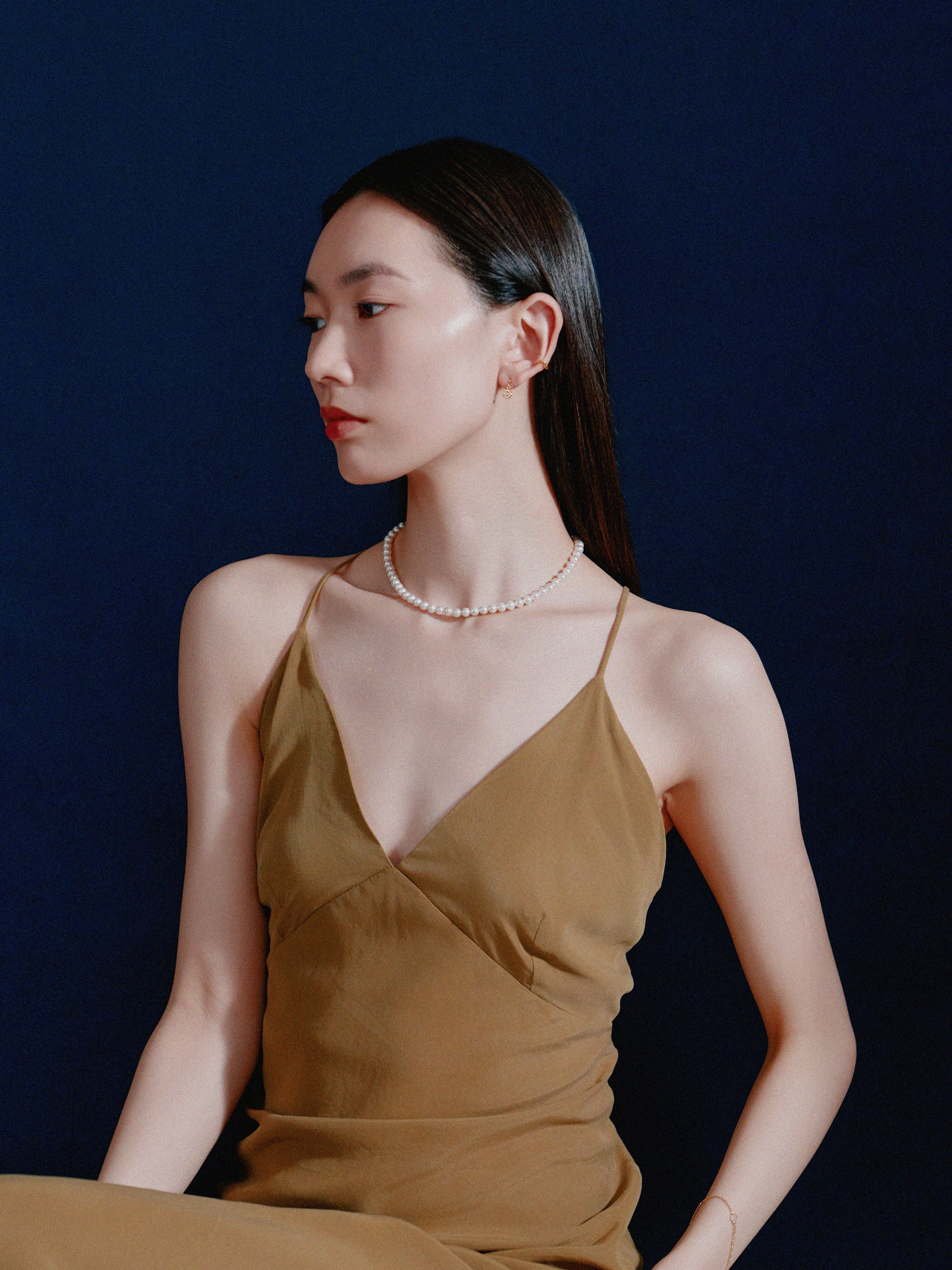 K18post クレセントピアス