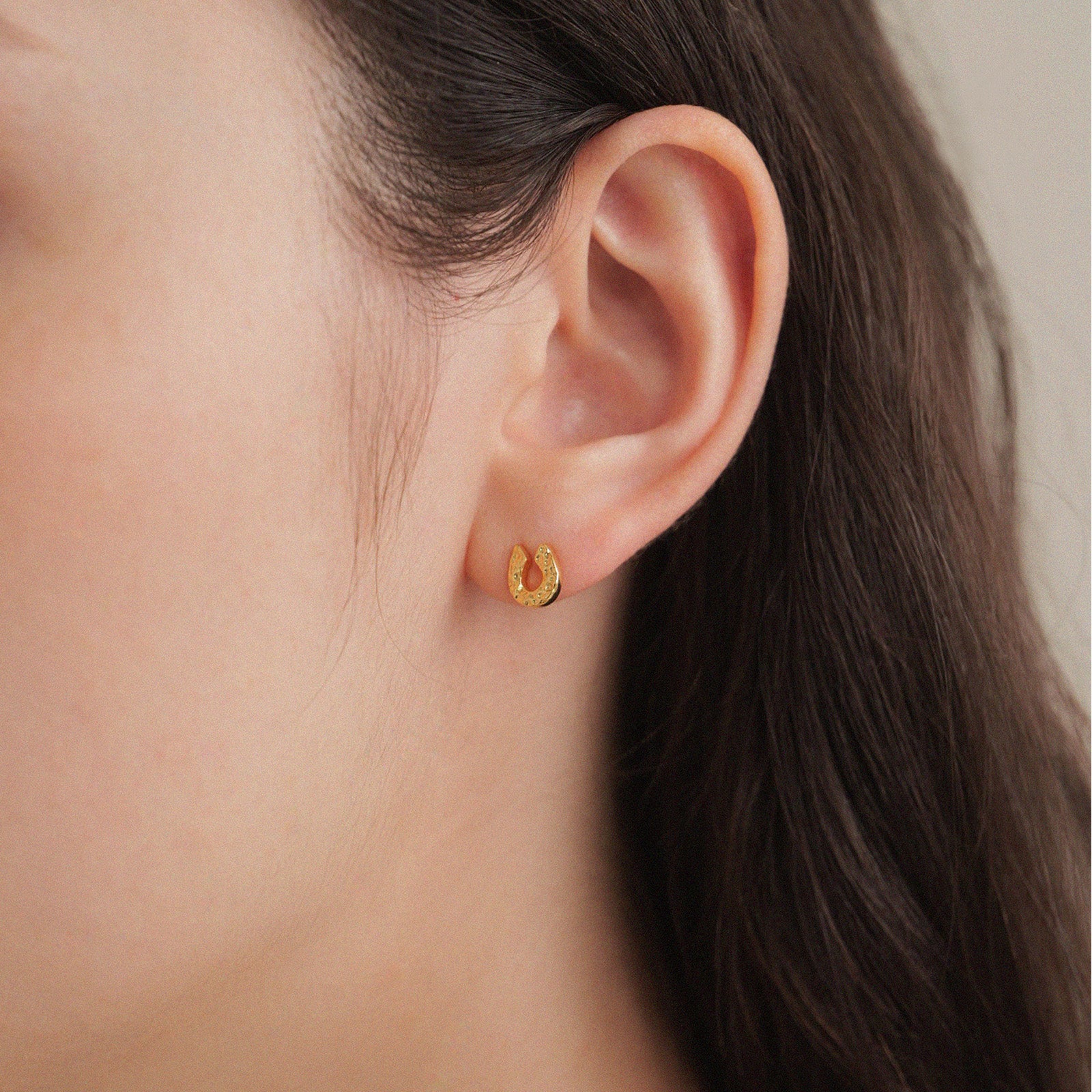 K18post ホースシューピアス | LOKUMI
