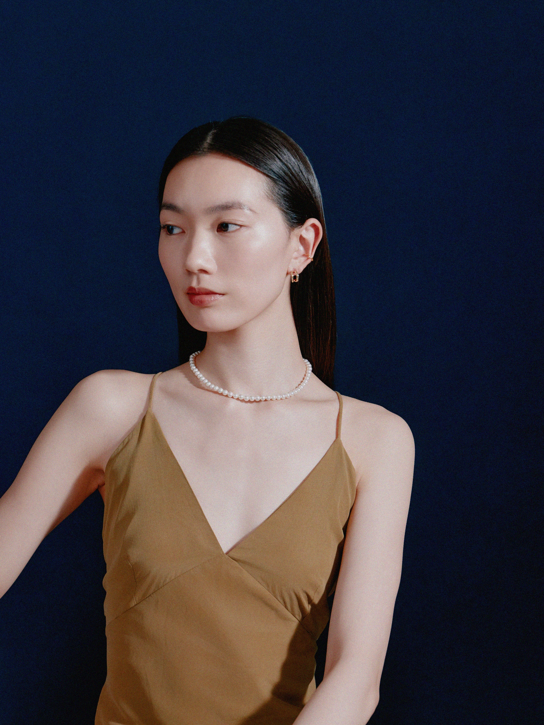 K18post フォークドピアス ラージ