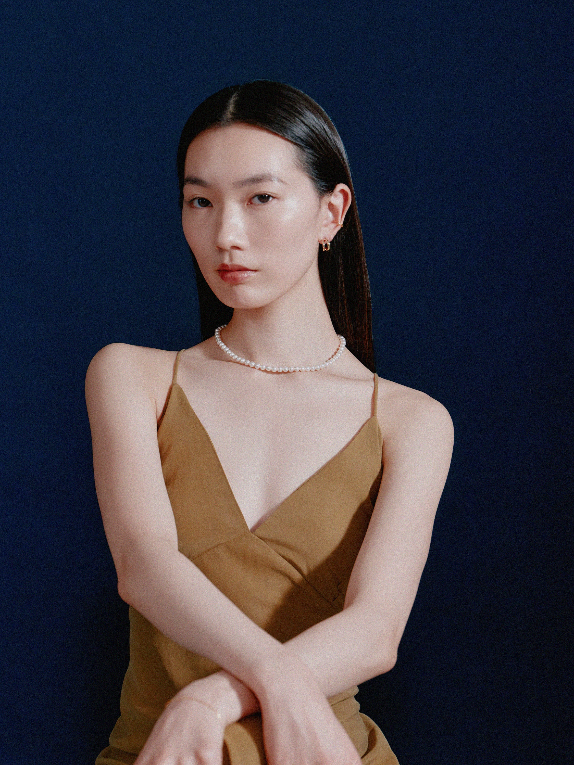 K18post フォークドピアス ラージ