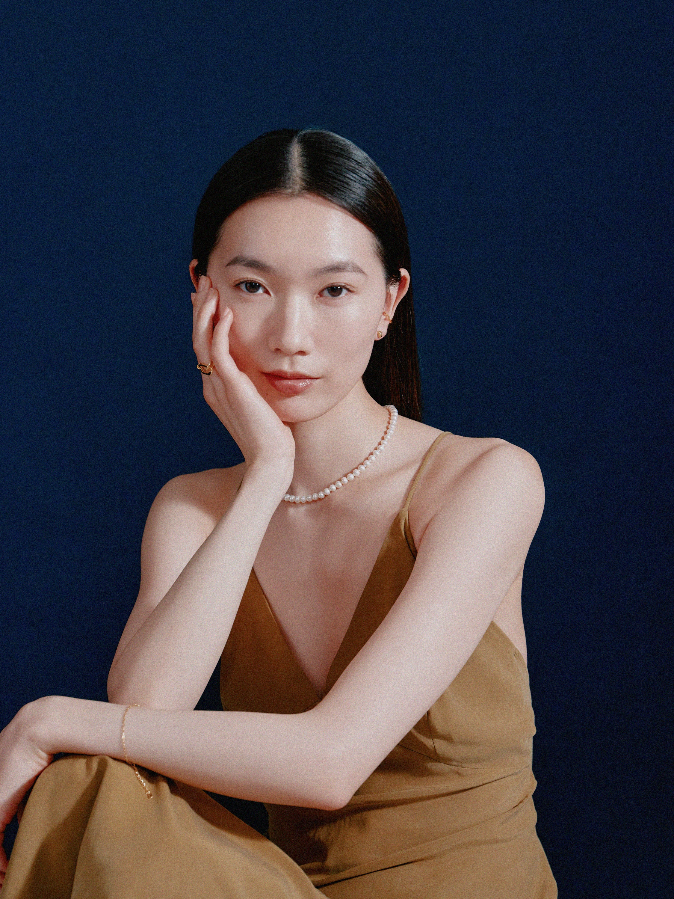 K18post ビーンズピアス