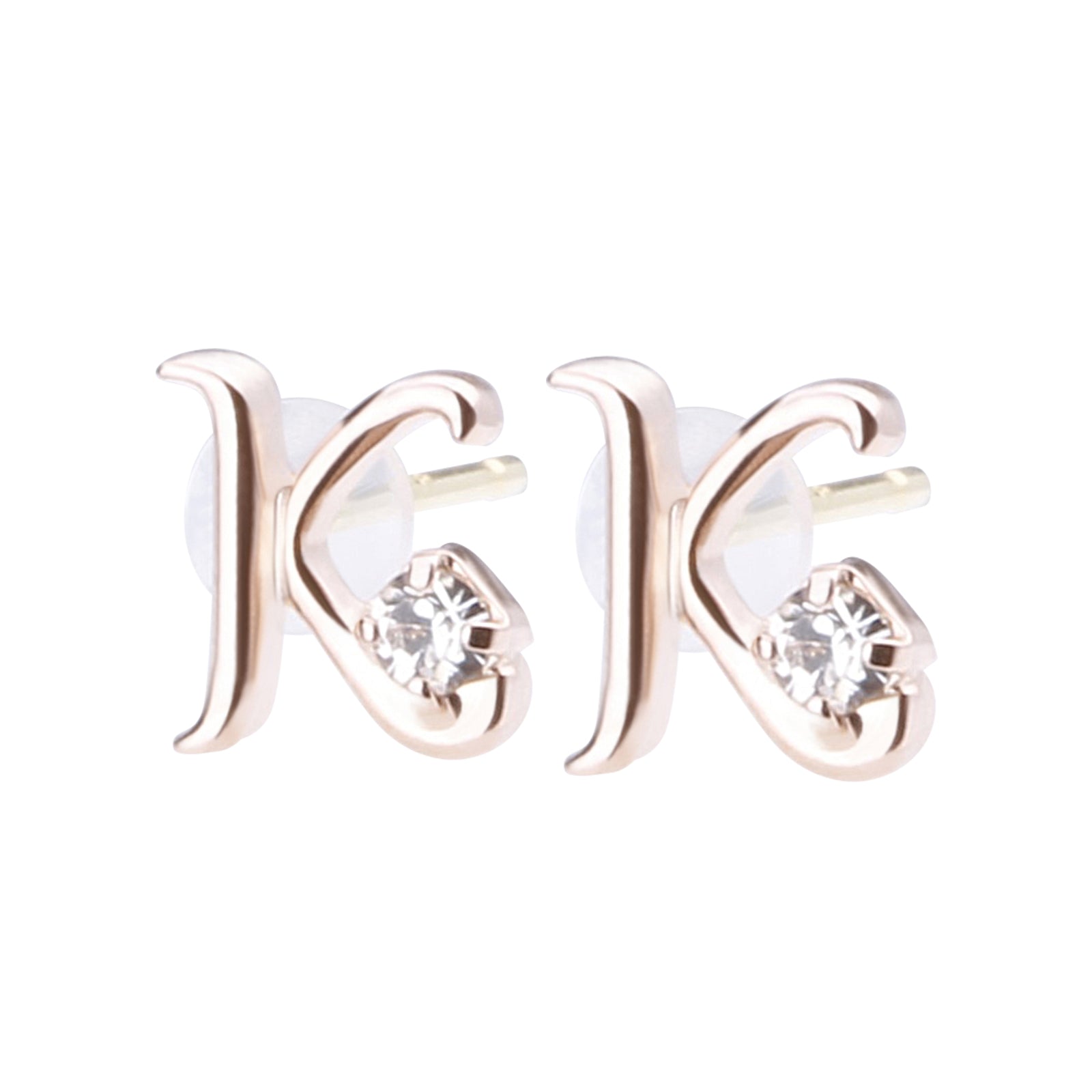 K18post イニシャルピアス