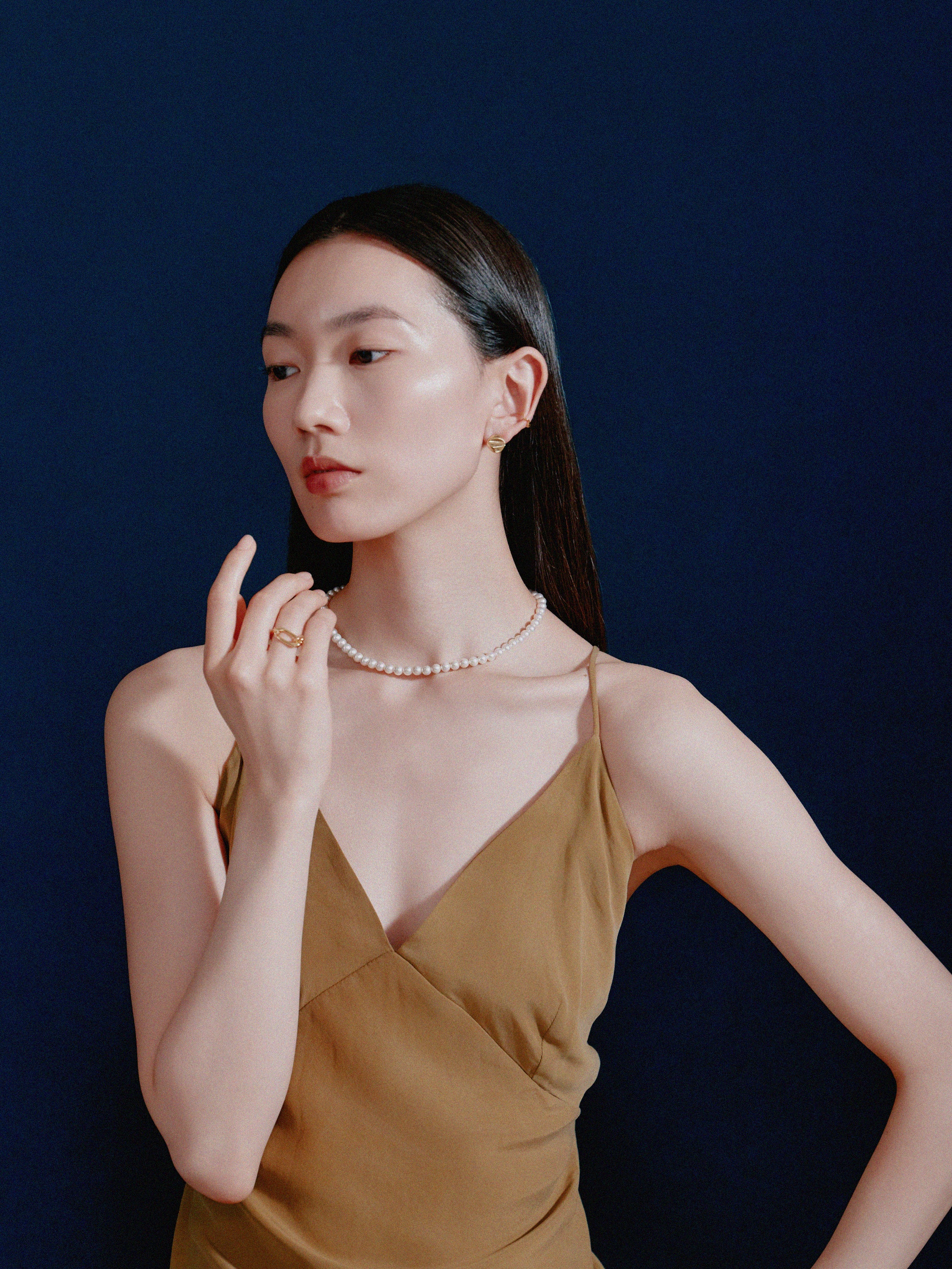 K18post プレートピアス