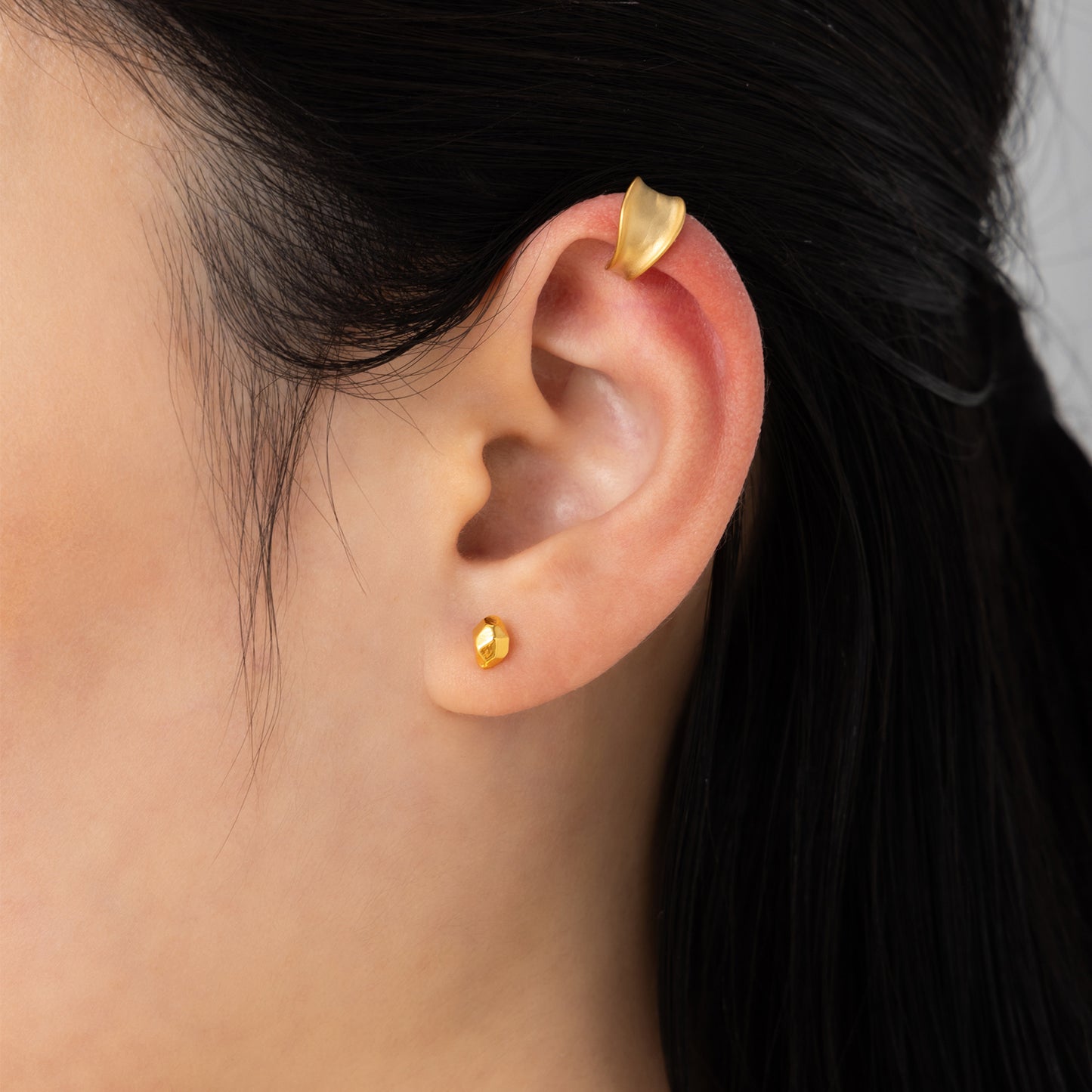 K18post クラフトポリゴンピアス