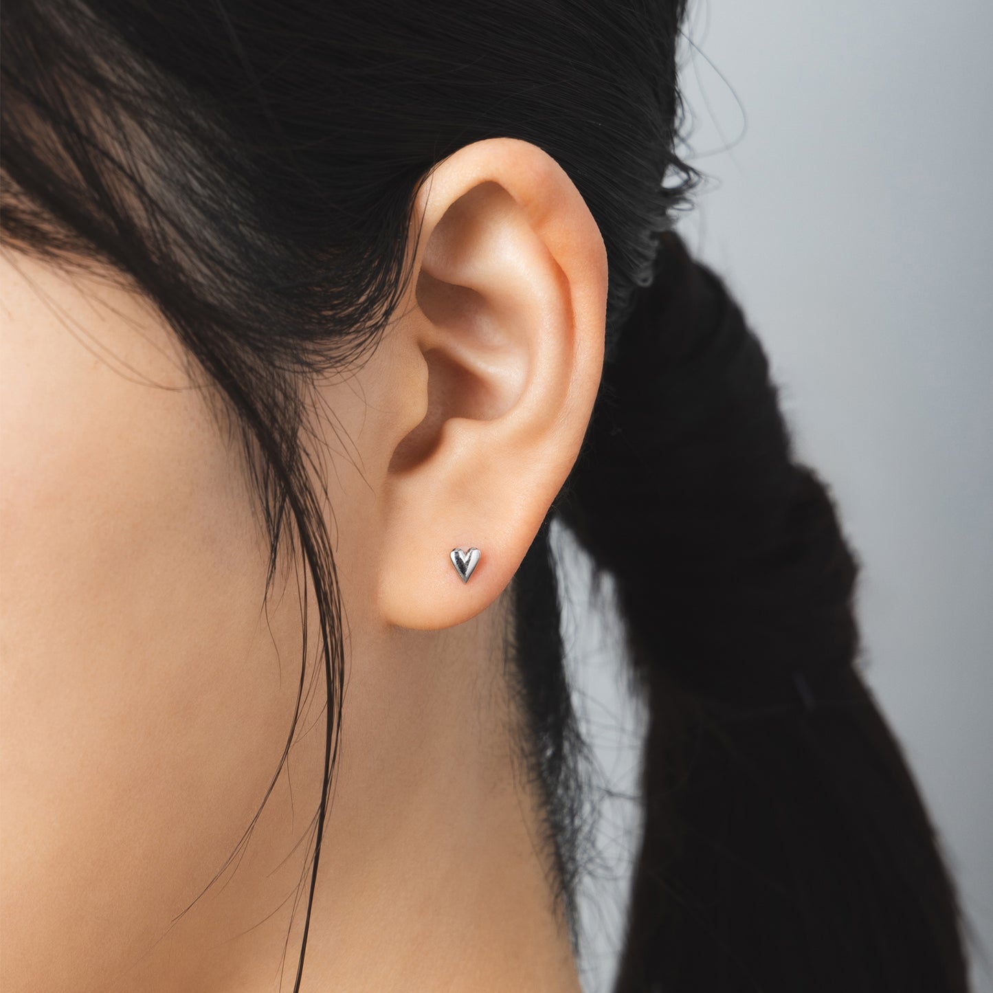 Pt900post プチハートピアス