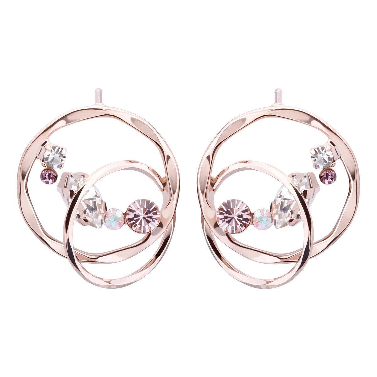 Preciosa Crystal デュオエクラサークルピアス