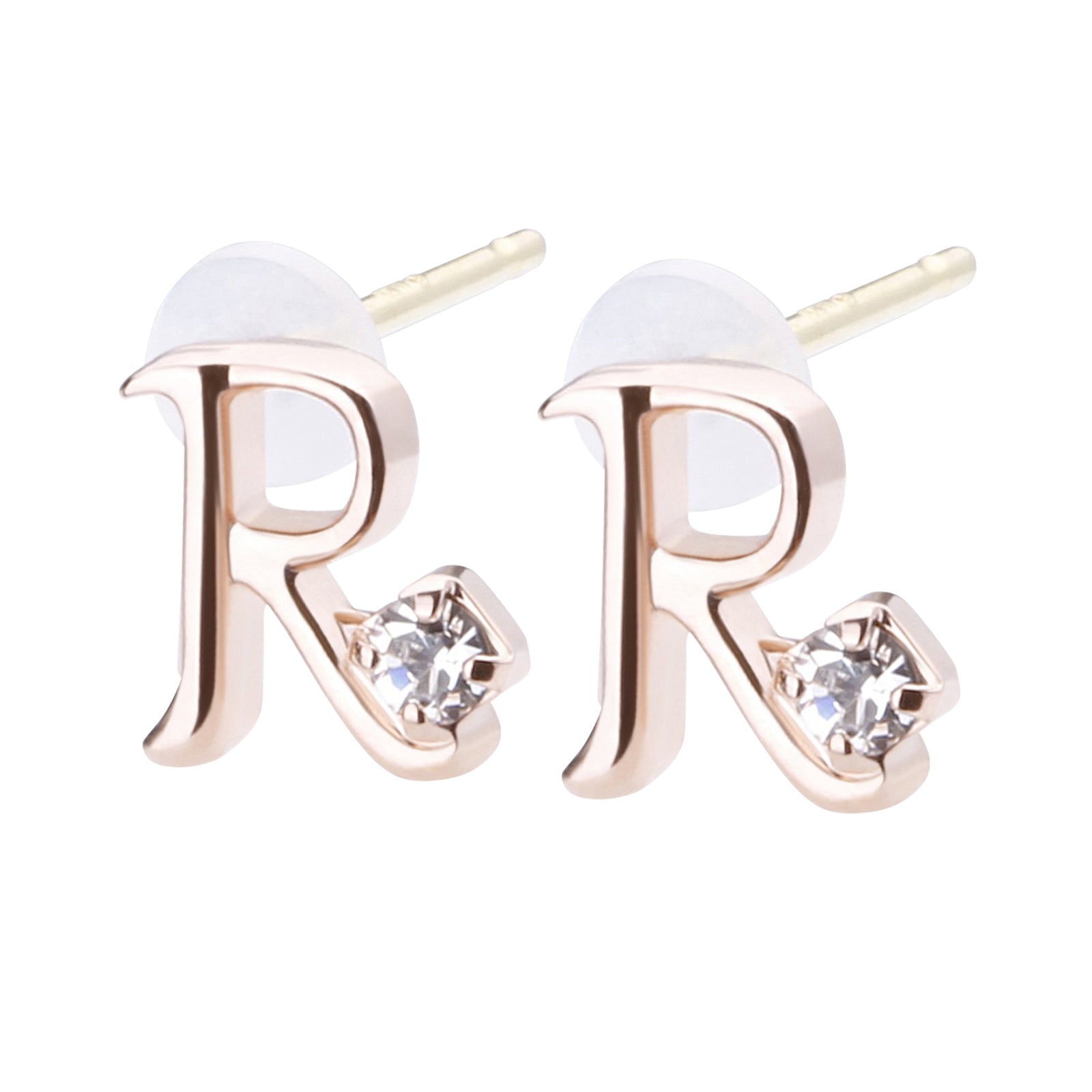 K18post イニシャルピアス