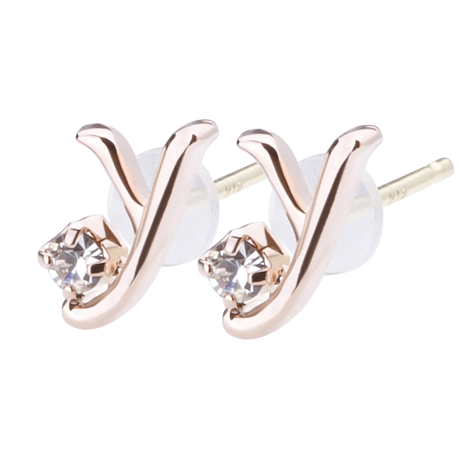 K18post イニシャルピアス