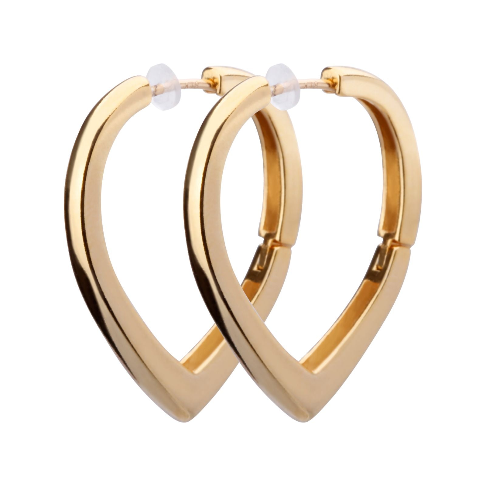 K18post  シールドフープピアス