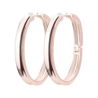 K18post  フラットワイドフープピアス