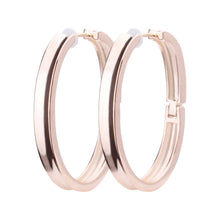 K18post  フラットワイドフープピアス