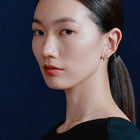 ラインストーンイヤリング