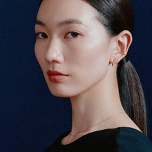 ラインストーンイヤリング