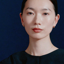 K18post ドロップフープピアス スモール