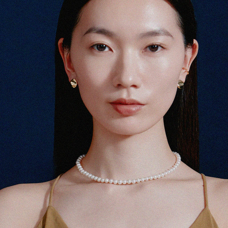 K18post プレートピアス