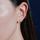 K18post クレセントピアス