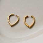 K18post  シールドフープピアス