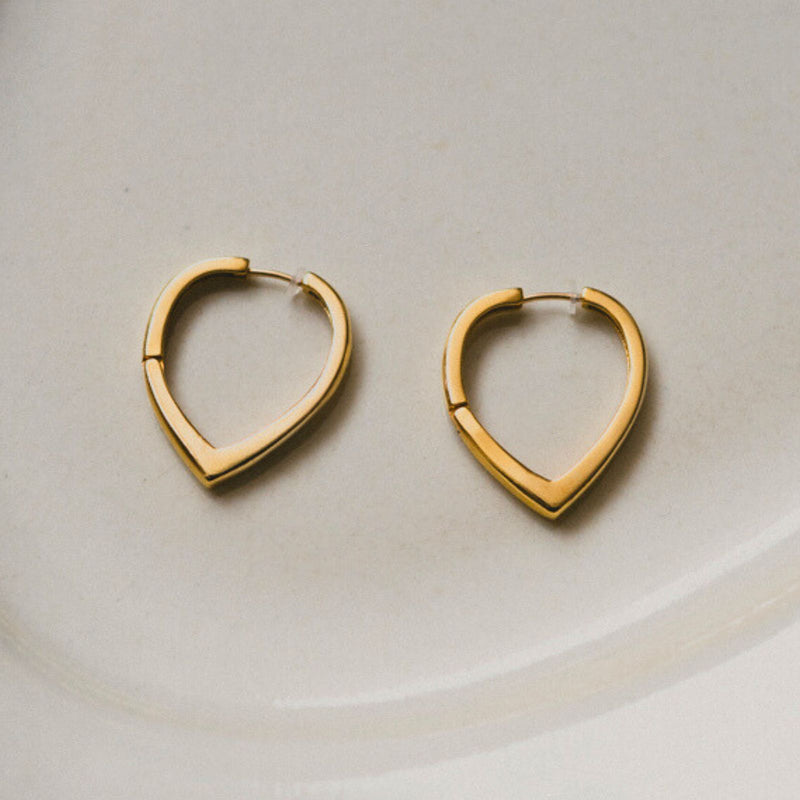 K18post  シールドフープピアス