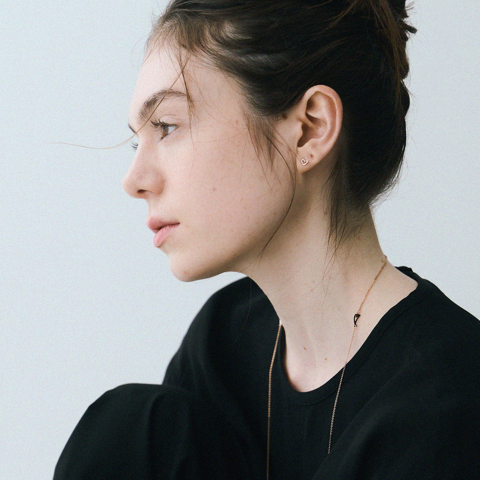 Pt900post オープンハートピアス