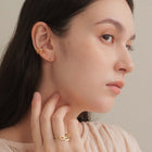 K18post クラフトハートピアス