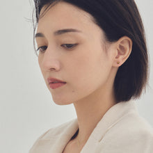 Pt900post キューブピアス 2サイズ