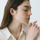 K18post トリニティフープピアス