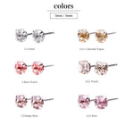 22カラー×2サイズ Preciosa Crystal ワンポイントピアス