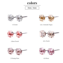 22カラー×2サイズ Preciosa Crystal ワンポイントピアス