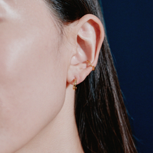 K18post クラフトニュアンスフープピアス