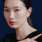 K18post クラフトリボンピアス