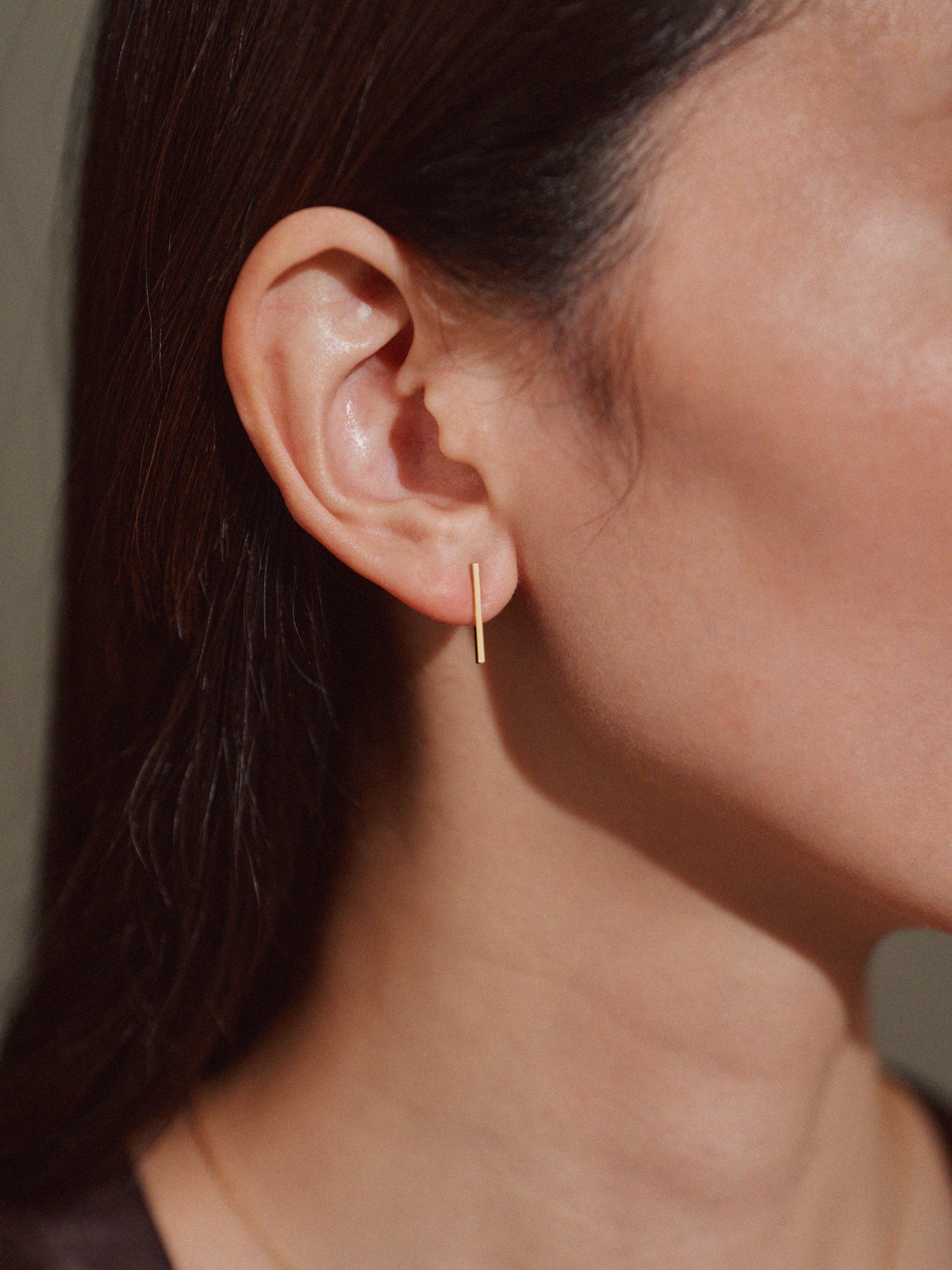 K18post スティックピアス 4デザイン×3カラー