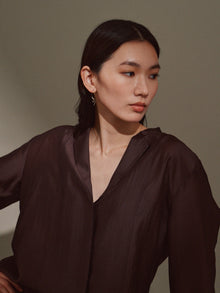 テクスチャーアシンメトリーピアス