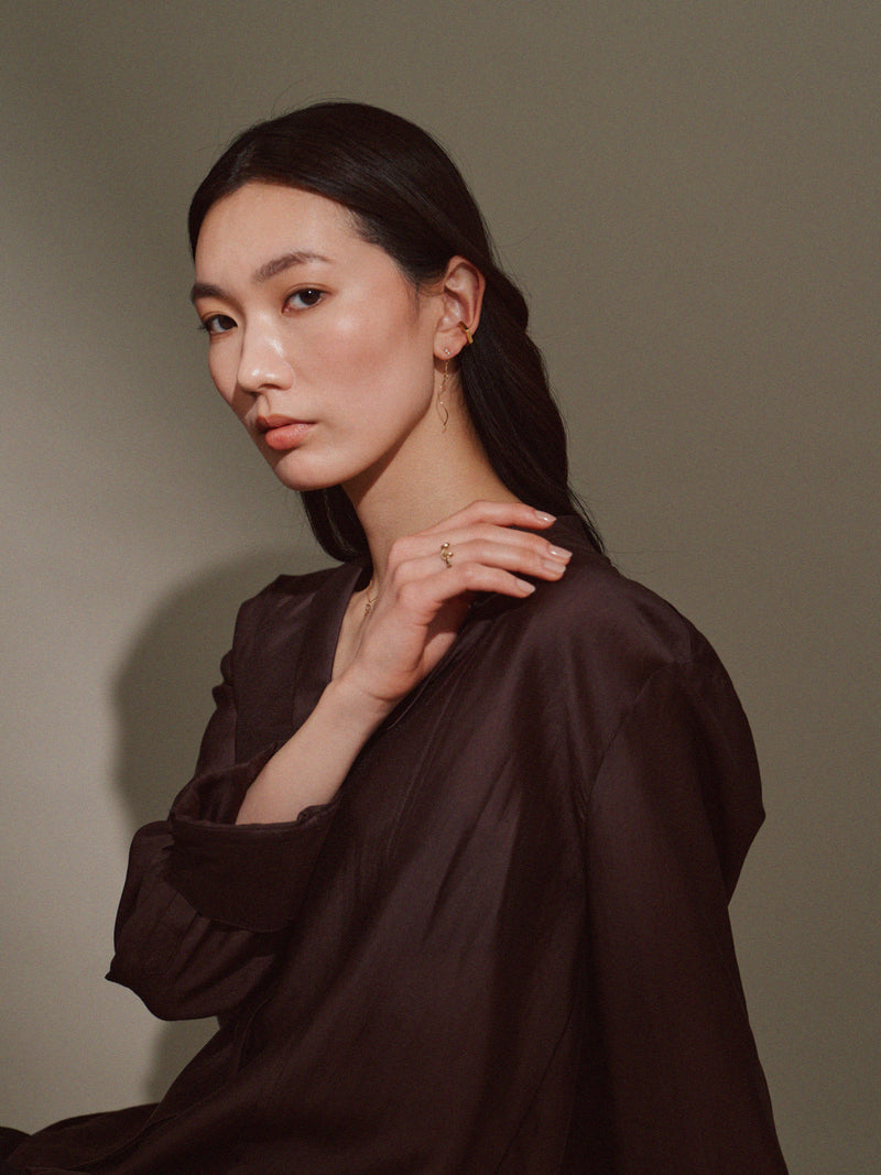 ウェイビーバックキャッチピアス