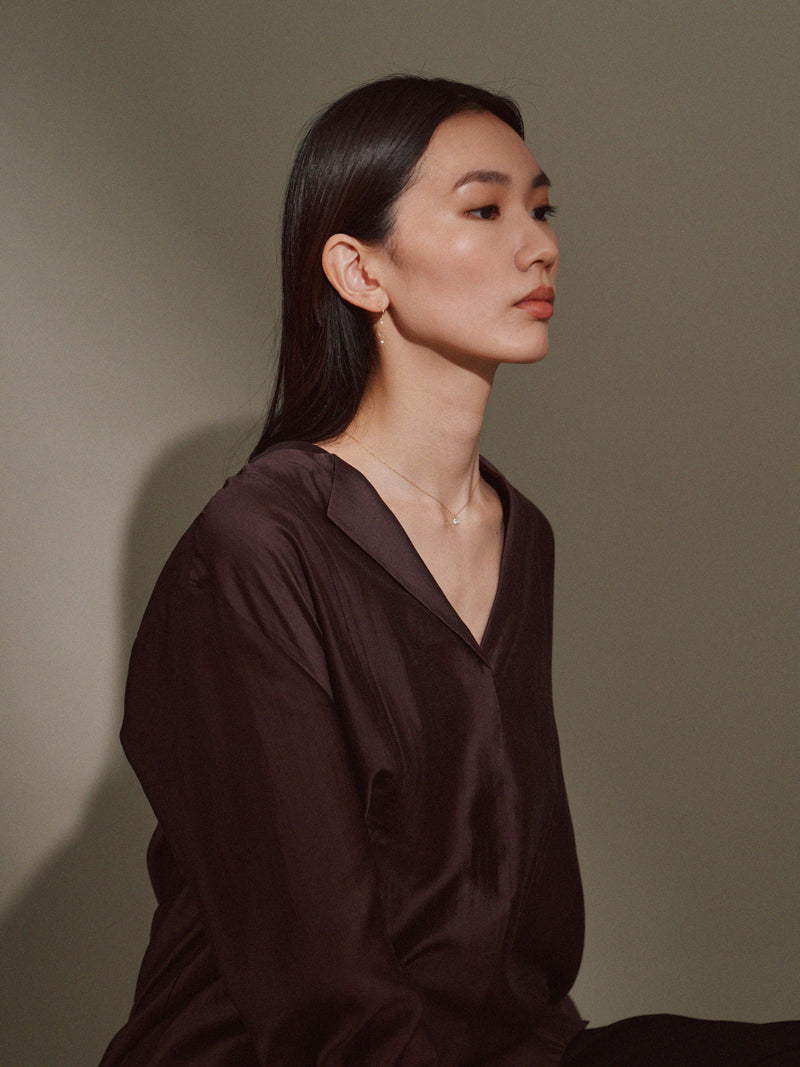 ウェイビーアシンメトリーピアス