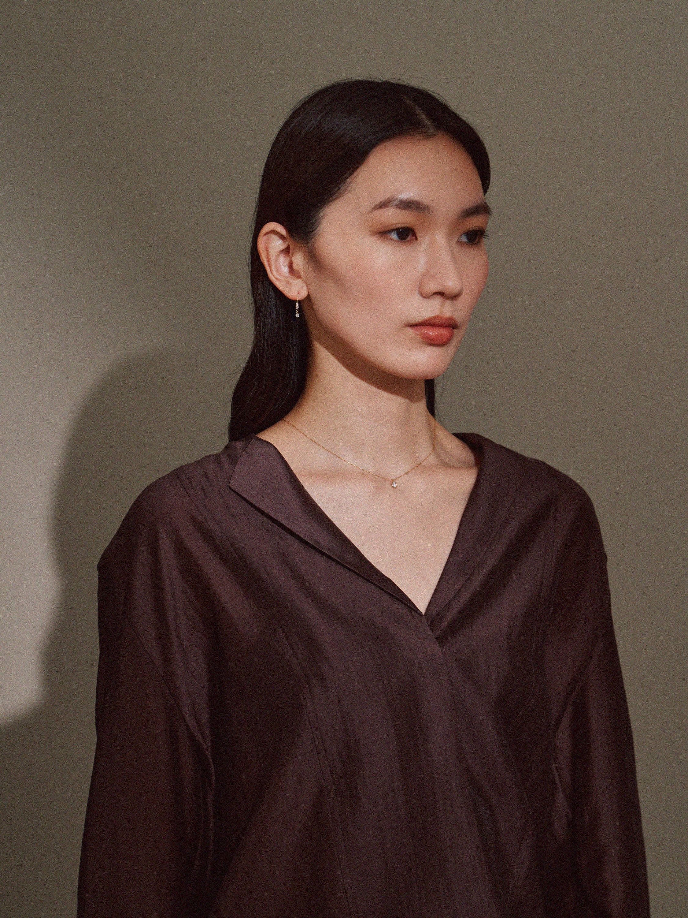 クリスタルフックピアス