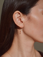 クリスタルフックピアス