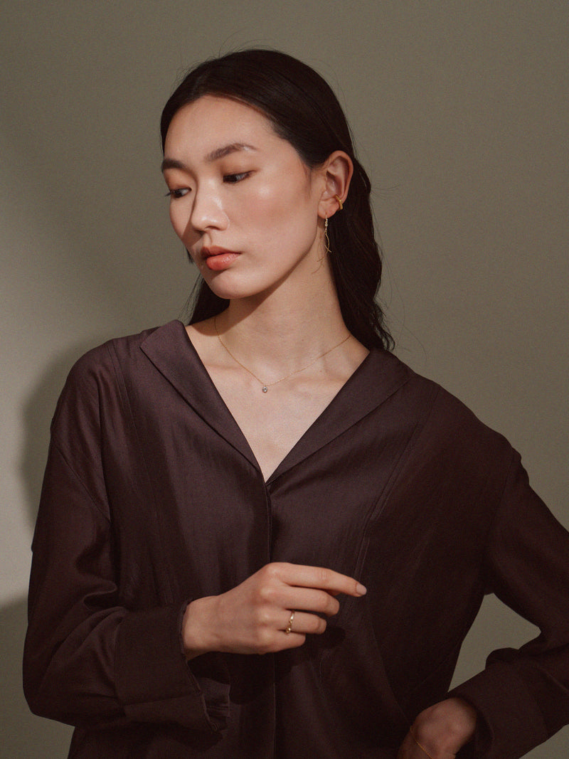 セミサークルフックピアス