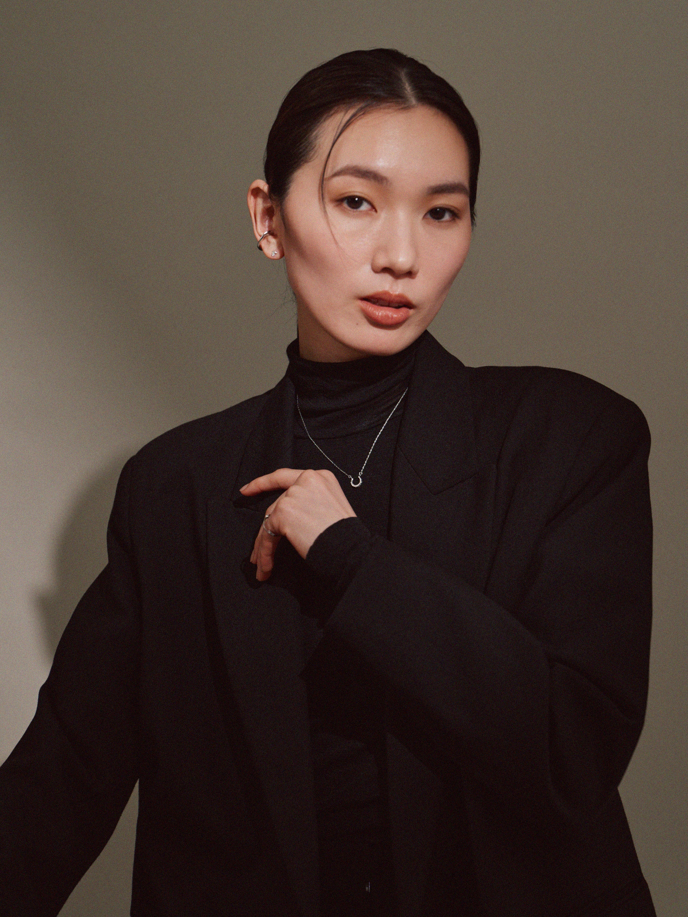 キュービック＆クリスタルピアス