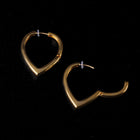 K18post  シールドフープピアス