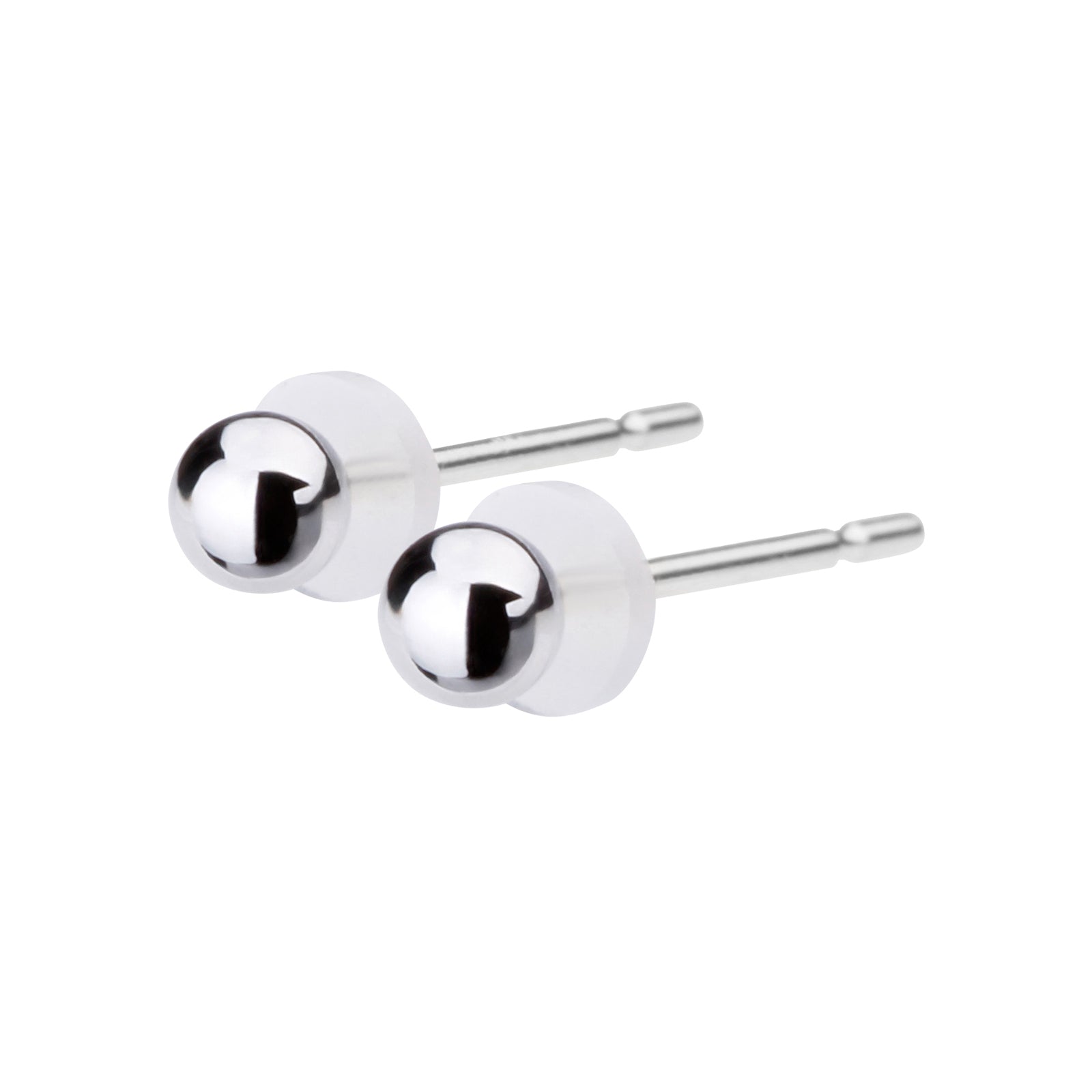 Pt900post シンプルボールピアス 5サイズ