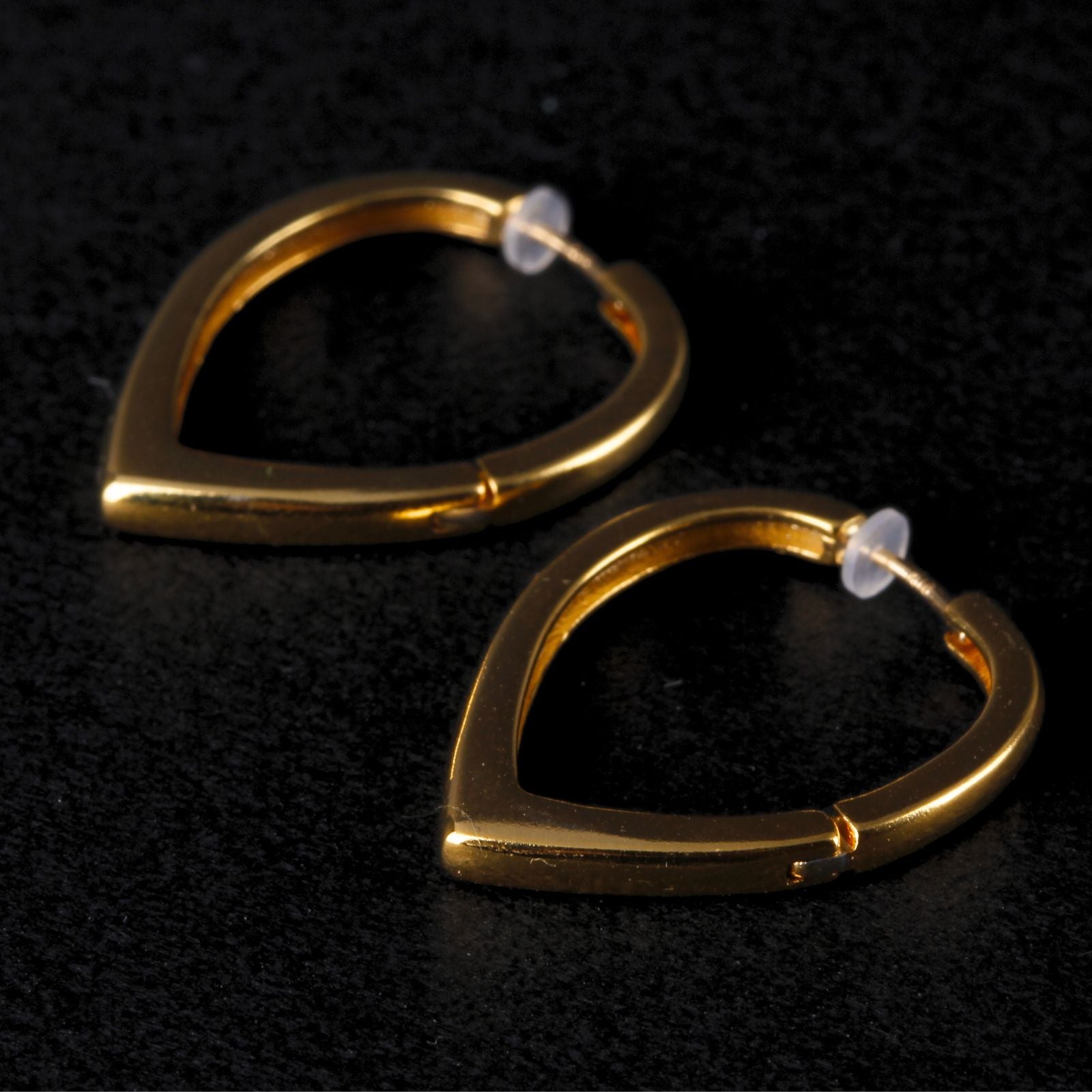 K18post  シールドフープピアス